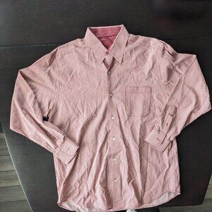 Tommy Bahama Plaid Button Up Cotton Size Large